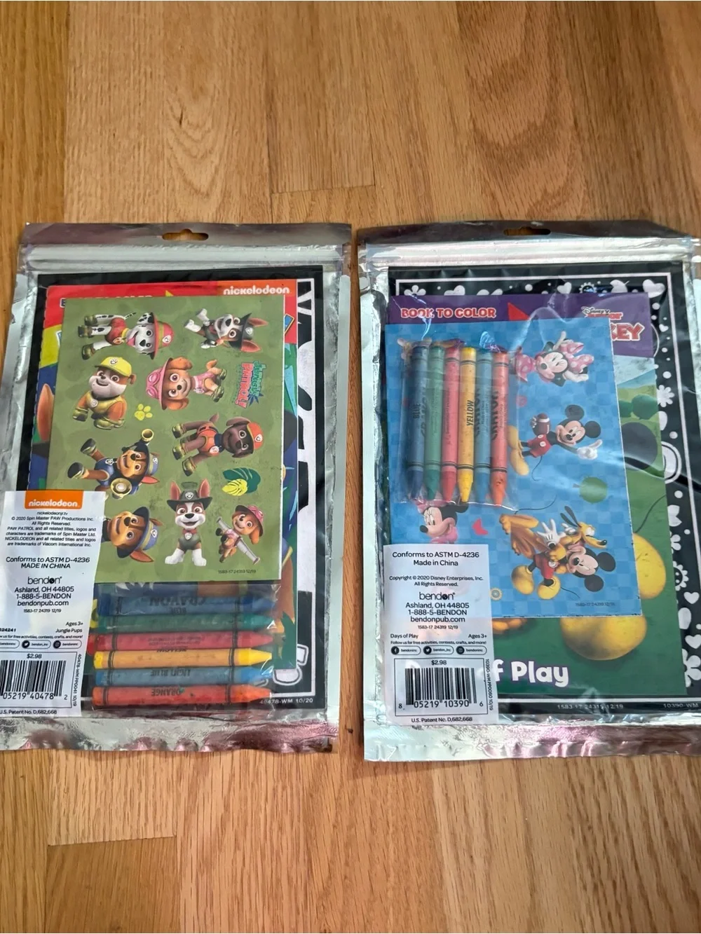 Disney Mickey Mouse Paw Patrol Play Pack Grab & Go NEW